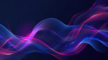 Obraz premium abstract glowing color wave background