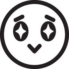 絵文字　顔文字　顔　目　キラキラ　アイコン　飾り　イラスト　デザイン　素材