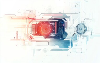 Futuristic Circuit Board Design