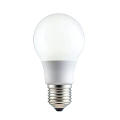 Bright LED Light Bulb Isolated on White Background for Home and Office Lighting Solutions