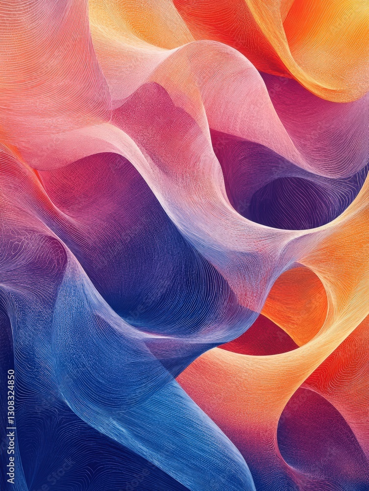 Poster captivating colorful abstract background displaying a blend of bright colors for an enchanting view