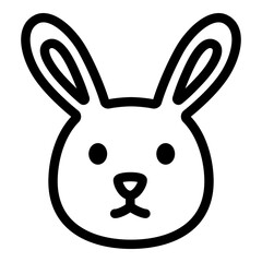 Rabbit head icon vector illustration. Easter vectors