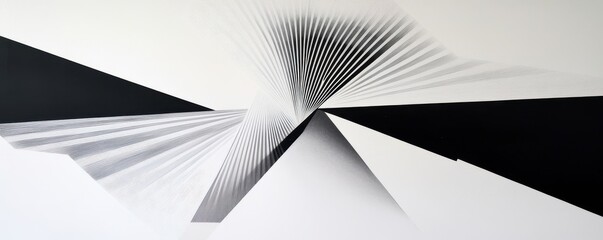 A captivating black and white abstract painting featuring a dynamic spiral design. The swirling patterns create a sense of movement, inviting viewers to explore its intricate details.