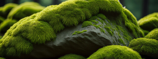 Moss-Covered Stone Texture
