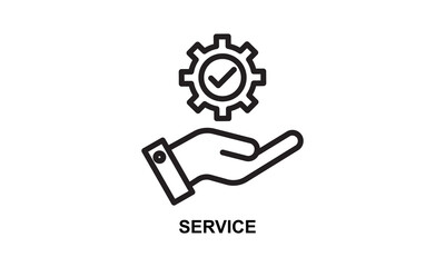 Service Icon Isolated Vector Illustration