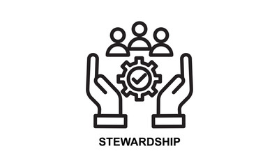 Stewardship Icon Isolated Vector Illustration