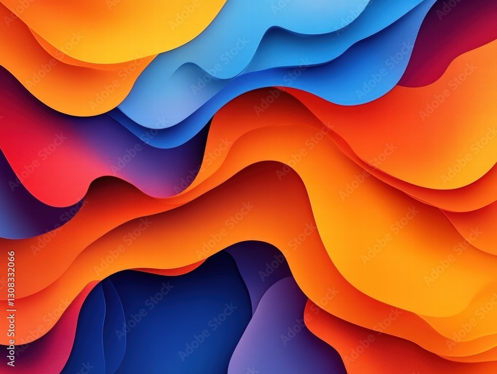 Poster colorful abstract background featuring a blend of bright colors and dynamic shapes for creative use