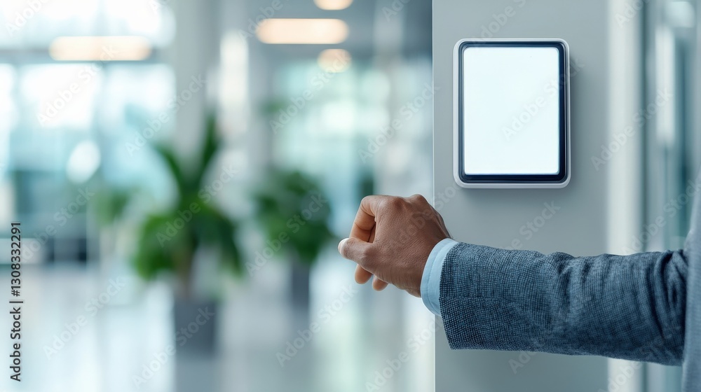 Poster smart device interaction in a modern office setting