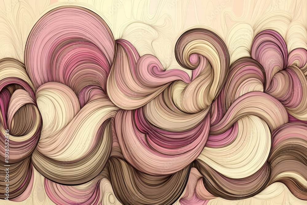 Poster abstract background with soft pink and brown hues creating a warm and inviting artistic atmosphere