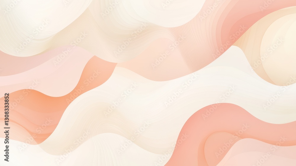 Poster a vibrant abstract background featuring a dynamic array of wavy shapes in a spectrum of colors, incl