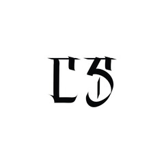 CS monogram logo design letter text name symbol monochrome logotype alphabet character simple logo