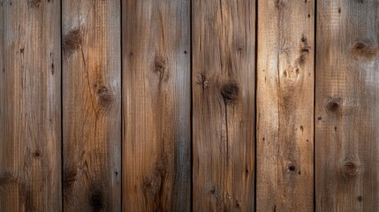 Fototapeta premium Rustic Wooden Plank Background - High-resolution of weathered brown wooden planks, perfect for backgrounds or textures