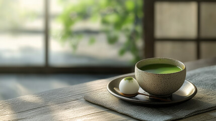Serene Matcha Tea Ceremony: Savor the Moment with Mochi