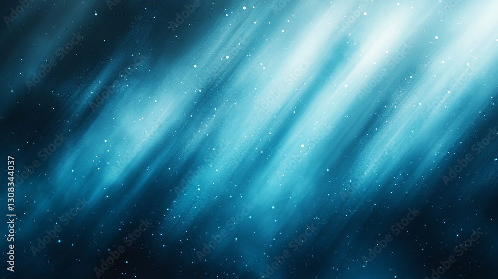 Poster blue and green blurred motion background representing calm, growth, harmony, and change with fluid, 