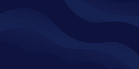 Feel the modern elegance of abstract gradient wave background. Dark blue waves.