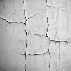 Obraz premium A white wall with peeling paint revealing layers of history and character in a rustic setting