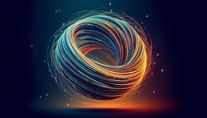 Rotating Code Code that rotates adding a sense of motion and mov