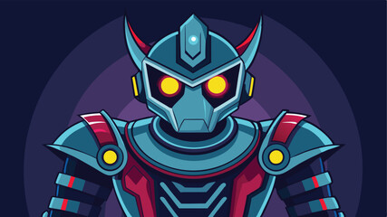 alien robot vector