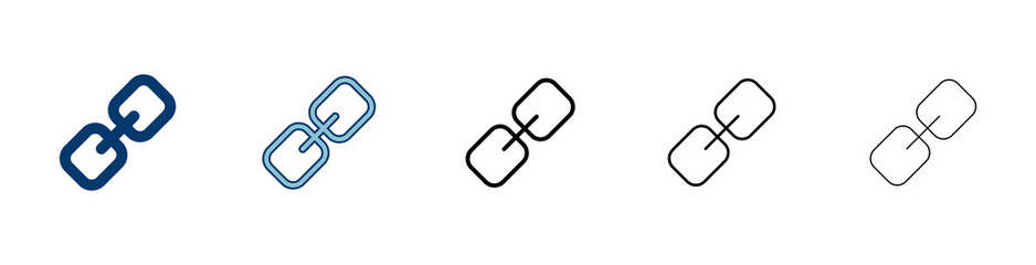 External link symbol icon vector. Link icon isolated on white background. Link vector icon. Hyperlink chain symbol