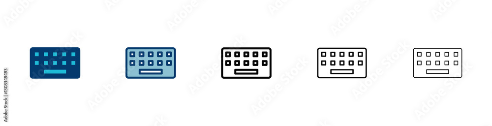 Fototapete keyboard icon vector isolated on white background. keyboard vector symbol