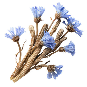 Chicory Root isolated on transparent background, png