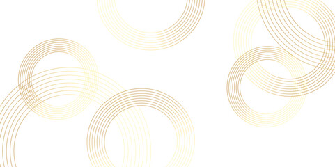 Modern white and golden abstract background with circle shape golden vector abstract graphic design Futuristic concept banner pattern presentation background.