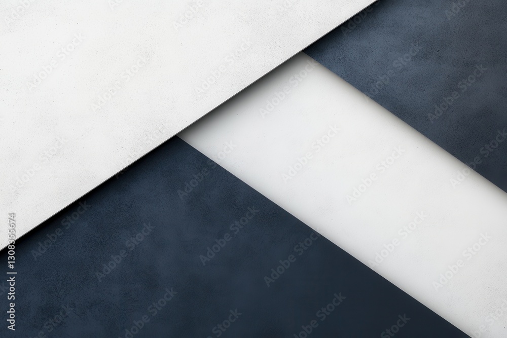 Poster Modern minimalist background with geometric lines in soft gray and navy blue for stability and governance Generative AI