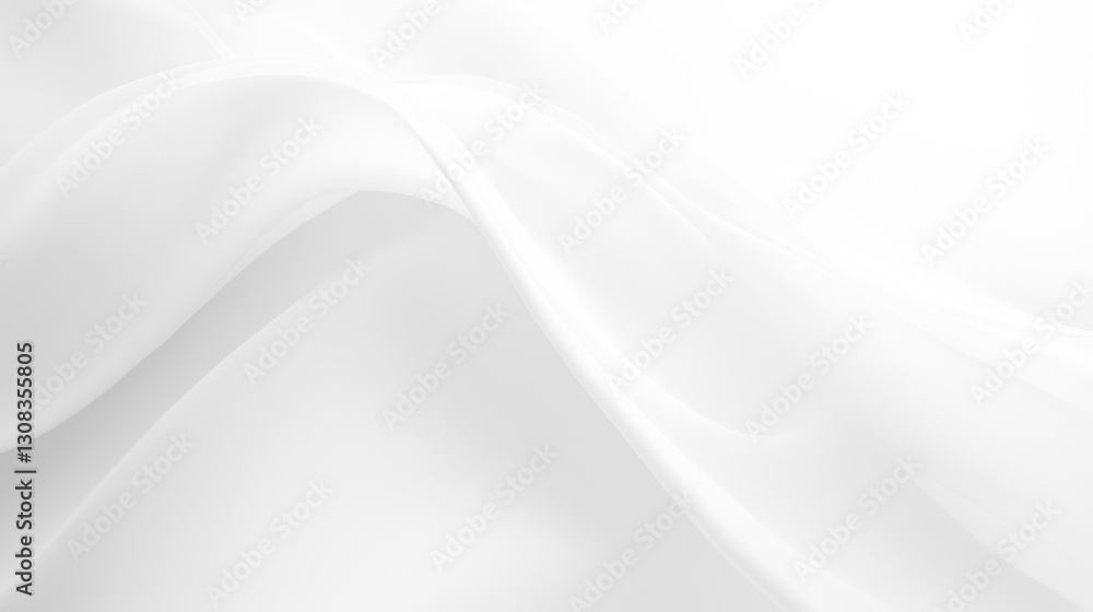 Poster soft, flowing white fabric creates elegant and serene background, perfect for various design project