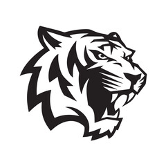 Tiger head vector illustration