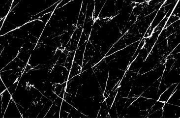Black and White Cracked Marble Texture, Abstract Veined Background Design