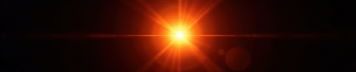 Obraz premium Intense sunburst radiating light, black backdrop, graphic, shining, black background