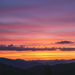 Fototapeta premium Gradient Sunset Landscape