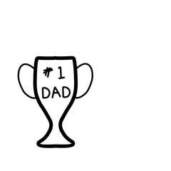 Hand Drawn Happy Fathers Day Element