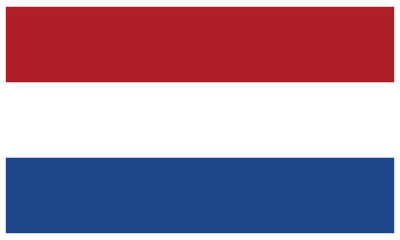 National flag of Netherlands Vector Illustration. State background.