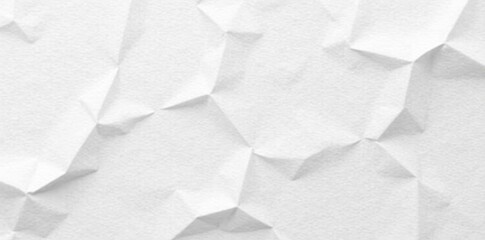 Obraz premium Slightly crumpled recycled white paper, soft light, minimal, crumpled, wrinkled