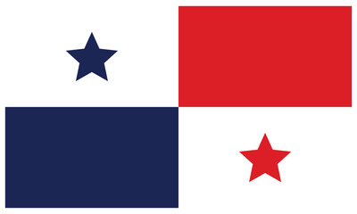 National flag of Panama Vector Illustration. State background.