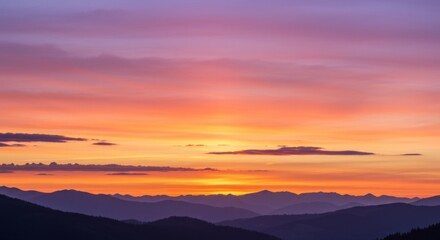 Fototapeta premium Gradient Sunset Landscape