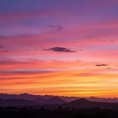 Fototapeta premium Gradient Sunset Landscape