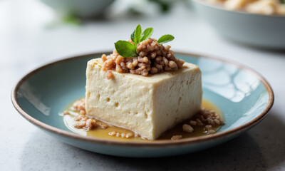 Steamed Tofu With Minced Pork