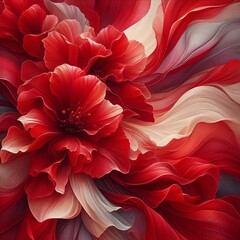 Red Chiffon Bold and vibrant