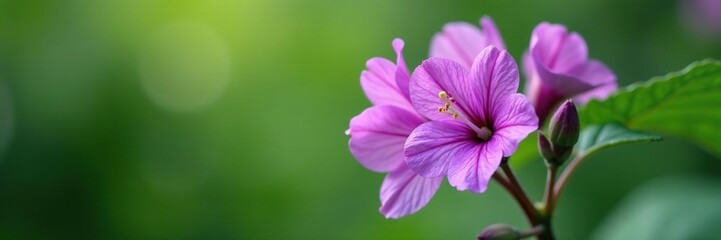 Fragrant purple flowers on a Shiso plant stem, shiso, nature, botanical