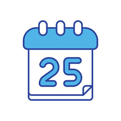 Calendar  icon isolated on a white background. Vector illustration.
