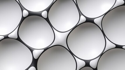 Futuristic Minimalist Black and White Geometric Pattern Matte Texture Phone Wallpaper