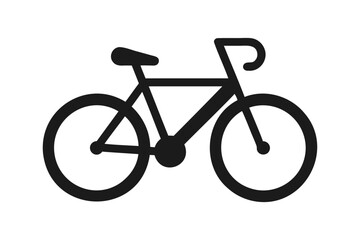 Obraz premium Bicycle icon vector on white background