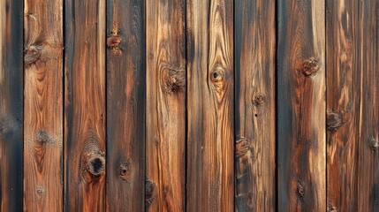 Naklejka premium Natural Wood Grain Texture on Rustic Wooden Planks Background