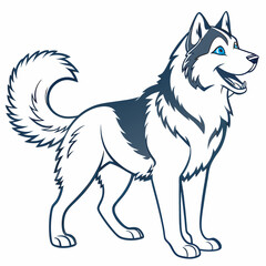 Siberian Husky Dog Vector