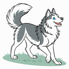 Siberian Husky Dog Vector