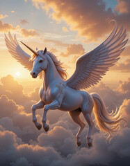 Fototapeta premium Enchanted Beauty: The Mystical and Majestic Unicorn