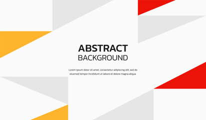 Red and yellow abstract geometric background vector illustration