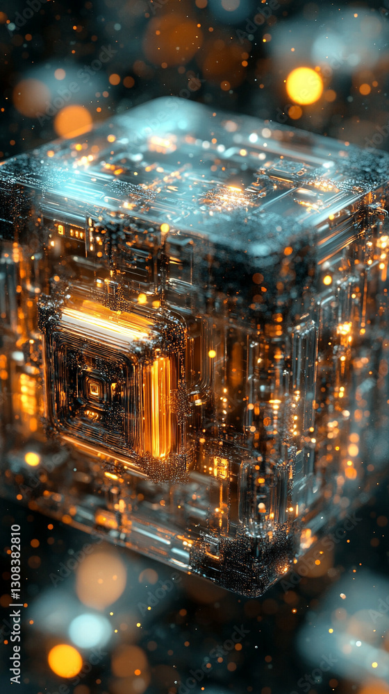 Poster a futuristic smart cityscape illuminated by digital iot connectivity with a vast network infrastruct